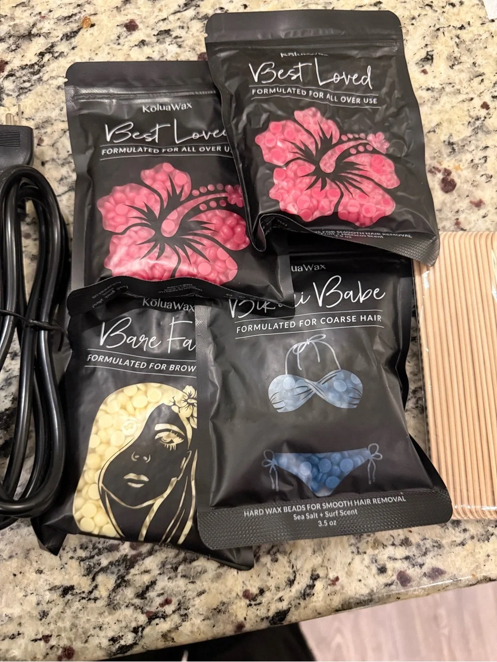 KoluaWax Complete At-Home Waxing Kit – Hard Wax Warmer + Wax Beads